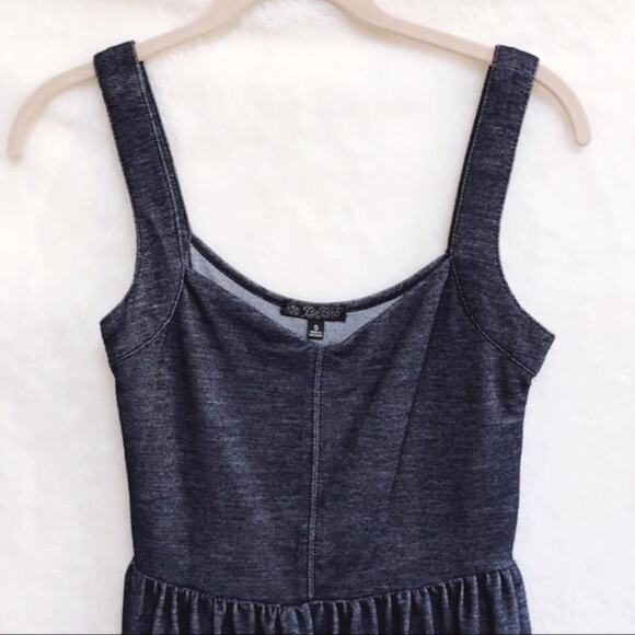 BeBop Blue Denim V-Neck Sleeveless Dress - Picture 5 of 13